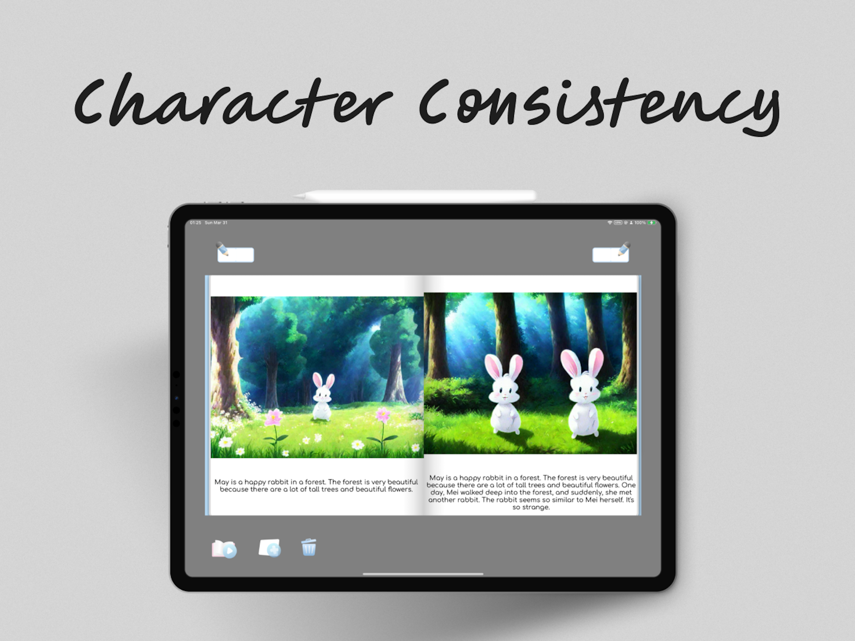 Imaginova character consistency explanation